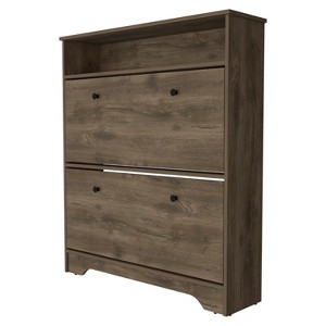 Chery Life Shoe Rack with One Open Shelf, Two Extendable Cabinets - 1 of 4
