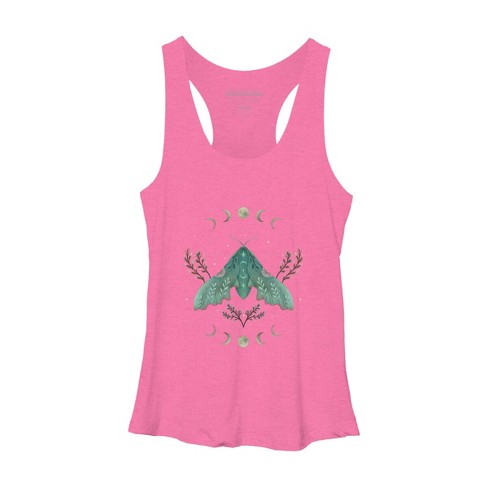 Women's Design By Humans Luna and Moth By EpisodicDrawing Racerback Tank Top - image 1 of 3