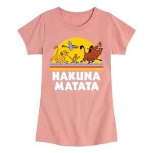 Girls' - Disney - Hakuna Matata Sunshine Fitted Short Sleeve Graphic T-Shirt - 1 of 4