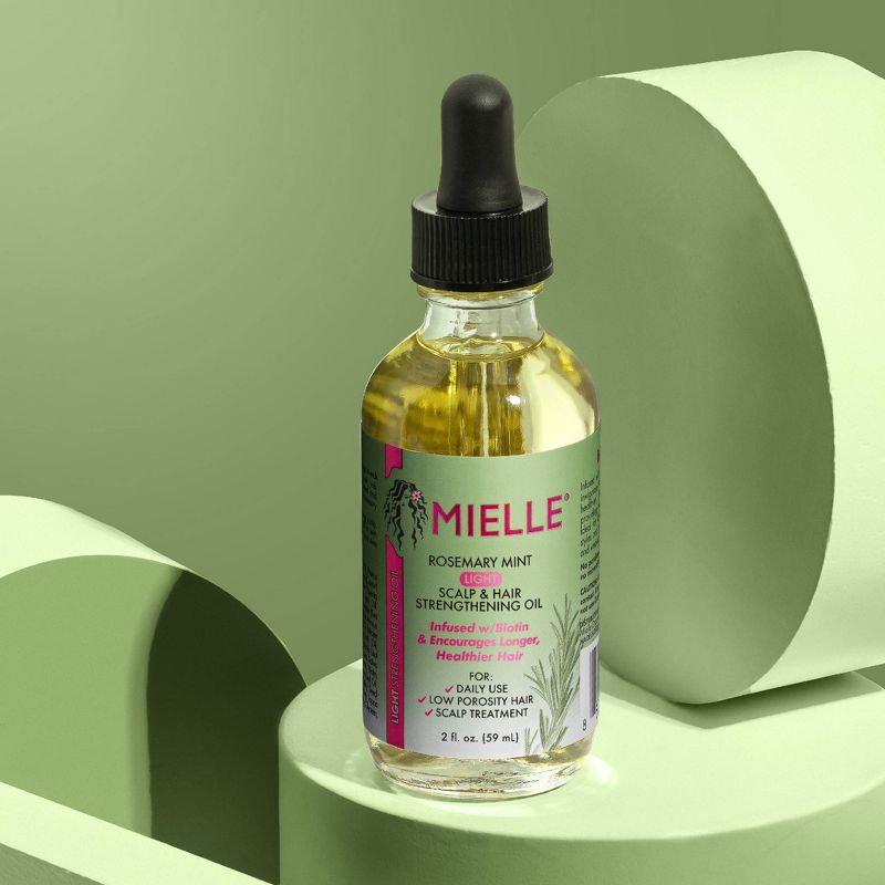 Mielle Organics Rosemary Mint Light Scalp &#38; Hair Strengthening Oil - 2 fl oz, 5 of 11