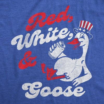 Мужские футболки Crazy Dog T-Shirts, Inc. Mens Funny T Shirts Red White and Goose Sarcastic Fourth Of July Graphic Novelty Drinking Tee for Men - Crazy Dog Men's T Shirt For Fourth Of July S — фото 2