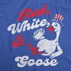Mens Funny T Shirts Red White and Goose Sarcastic Fourth Of July Graphic Novelty Drinking Tee for Men - Crazy Dog Men's T Shirt For Fourth Of July - 2 of 4