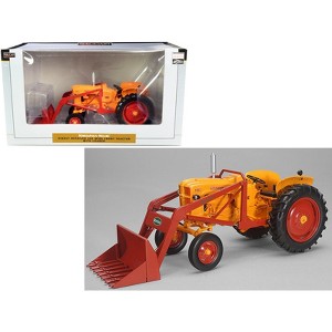 Minneapolis Moline 445 Wide Front Tractor with Loader Orange and Red "Classic Series" 1/16 Diecast Model by SpecCast - 1 of 3