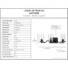 Urban Ambiance Luxury Contemporary Bath Light 8''H x 24''W,  Midnight Black Finish,  Mesa Collection, UHP4363 - 3 of 4