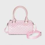 Girls' Quilted Barrel Crossbody Bag - Cat & Jack™ Pink