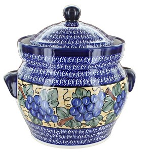 Blue Rose Polish Pottery 1127 Zaklady Large Container - 1 of 1
