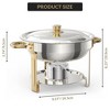 COZONY Stainless Steel Chafing Dish Buffet Set with Fuel Holders, Catering Equipment for Events, Parties, Banquets - 3 of 4