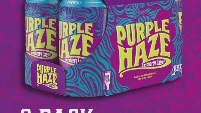 Abita Purple Haze Raspberry Lager Beer - 6pk/12 fl oz Cans, 2 of 13, play video