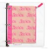 Yoobi Barbie Single Zip Binder Case Pink Barbie Logo Pattern - 4 of 4