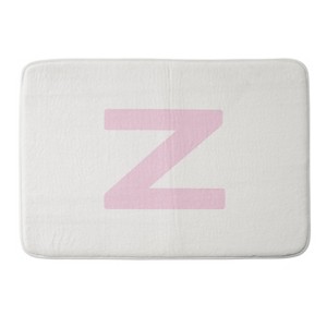 Deny Designs April Lane Art Block Monogram Memory Foam Bath Mat - 1 of 4