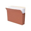 Pendaflex File Pocket w/Top-Tab 3-1/2" Expansion Letter 5/PK Red Rope 51524E5 - 3 of 4