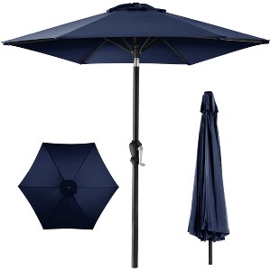 Best Choice Products 10ft Outdoor Steel Market Patio Umbrella w/ Crank, Tilt Push Button, 6 Ribs - 1 of 4