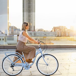 7 Speed, Steel Frame, Multiple Colors 24 Inch Ladies Bicycle - 1 of 4