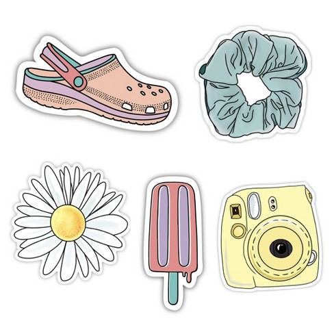 Big Moods Aesthetic Sticker Pack 10pc - Pink  Aesthetic stickers, Cute  laptop stickers, Homemade stickers