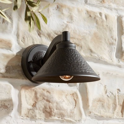 Aspen Bronze Dimmable Outdoor Wall Light, 13" Direct Wired