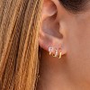 Gold Hoop Earrings for Women Trendy,14K Real Gold Plated Cute Stud Earrings Small Huggie Hoop Earrings non tarnish Jewelry for Women - 4 of 4
