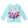 Marvel Spidey and His Amazing Friends Spider-Gwen Ghost Spider Miles Morales Girls 2 Pack T-Shirts Toddler to Little Kid - 4 of 4