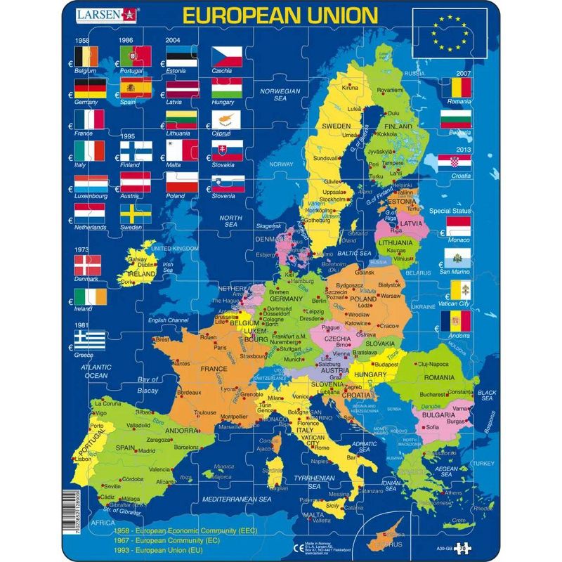 Larsen European Union Kids&#39; Jigsaw Puzzle - 70pc, 1 of 6