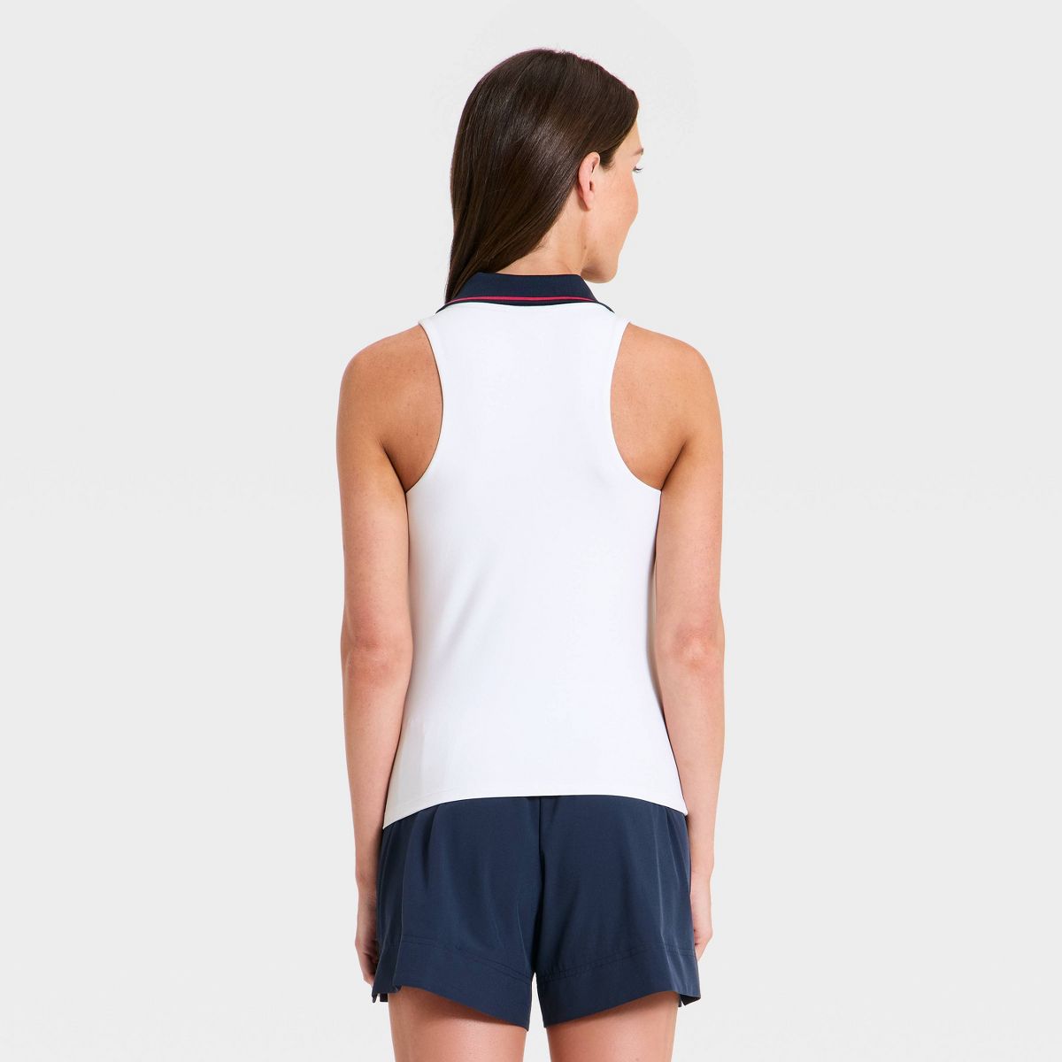 Women's Everyday Soft Tipped Scallop Polo Support Tank Top - All In Motion™ - thumbnail 10
