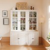 Merax Elegant Freestanding Diaplay Cabinet Set with Glass Doors - 2 of 4