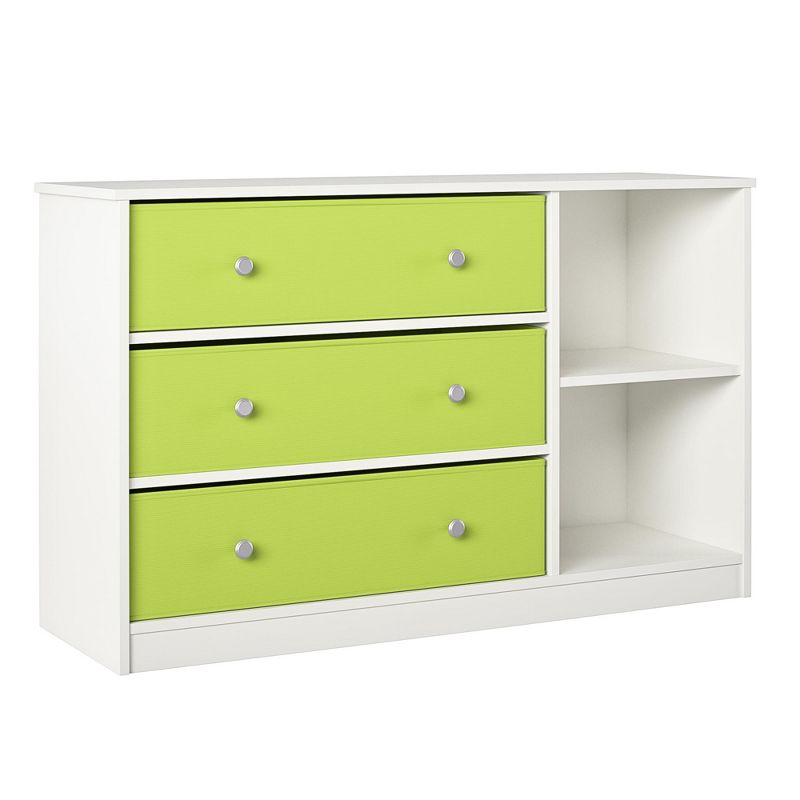 Ameriwood Home Mya Park Wide Dresser with 3 Fabric Bins, 1 of 5