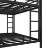 NicBex Twin XL over Queen Bunk Bed Metal Frame Bed Frame with Guardrails and 2 Ladder, No Box Spring Required, Space Saving - 4 of 4