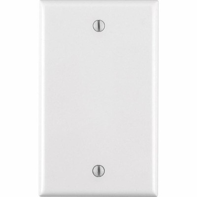 Leviton White 1 gang Thermoset Plastic Blank Wall Plate (Pack of 25)