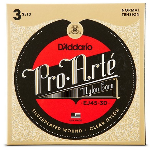 D'addario Ej45 Pro-arte Classical Guitar Strings 3-pack : Target