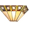 Chloe Lighting Giles Tiffany-Style 1 Light Mission Indoor Wall Sconce 12"Wide - 3 of 4