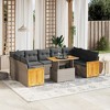 vidaXL Garden Sofa Set Grey - 2 of 4