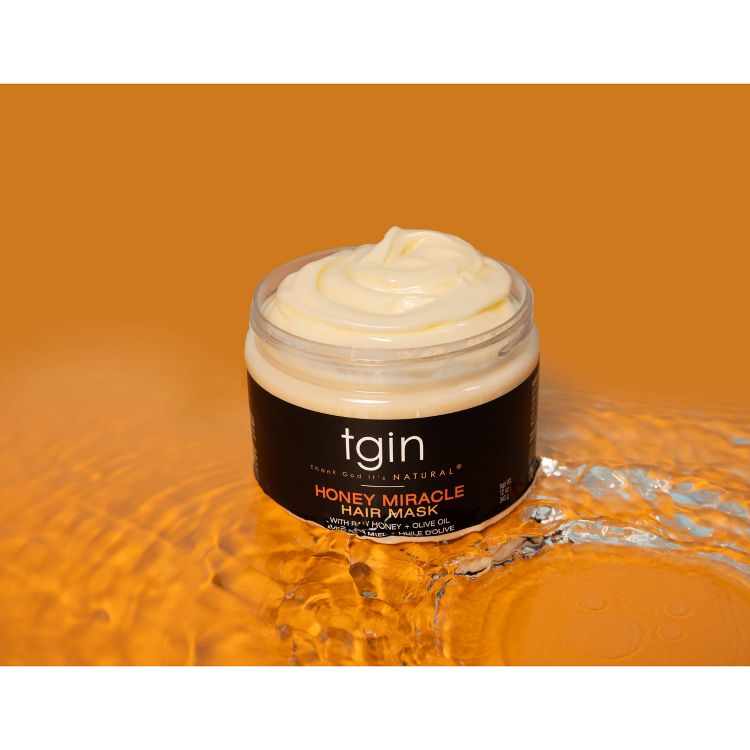 TGIN Honey Miracle Hair Mask with Raw Honey + Olive Oil Deep Conditioner - 12 fl oz, 6 of 7