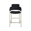 Meridian Furniture,Yara Black Velvet Counter Stool - 3 of 4