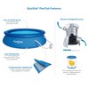 Funsicle QuickSet Inflatable Ring Top Outdoor Above Ground Pool w/Pump - 3 of 4