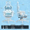 Kumasinova Cute Cat Gaming Chair,Ergonomic Office Chair with Removable Ears,Cat Paw Lumbar Cushion for Girl Teen,Desk Chair Comfy for Home Office - 4 of 4