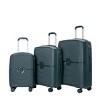 FURNIinspire Bag and Luggage Sets 3 Piece Family Travel Suitcase Set with Wheels, Stylish Lightweight Carry On Luggage, Green, 19.29"*12"*29.13" - 3 of 4