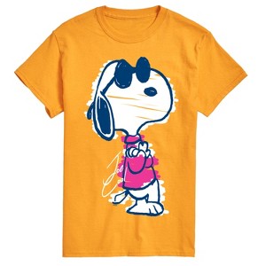 Men's - Peanuts - Snoopy Scribble Short Sleeve Graphic T-Shirt - 1 of 4