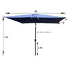 VisioGear Patio Umbrella, Outdoor Waterproof Umbrella with Crank and Push Button, (without flap) for Garden, Navy Blue, 108*72*92.4 - 3 of 4