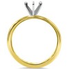 Pompeii3 1 1/2ct Diamond Eternity Engagement Setting 14K Yellow Gold - 3 of 4