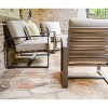 Leisure Made Jasper 4pc Aluminum Seating in Tan Fabric - 4 of 4
