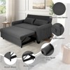 RIOSKEYS Extra-large Fabric Sofa Bed - 61-inch 2-in-1 Double Sofa with Storage Bag, Adjustable Backrest and Cushions for Living Rooms - 4 of 4