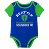 MLS Seattle Sounders Infant Boys' 3pk Bodysuit - 3 of 4