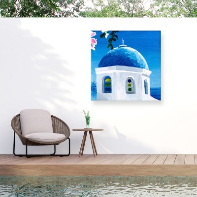 Trademark Fine Art - Key and Sea Blue Dome Matted Framed Art