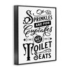Stupell Industries Humorous Bathroom Toilet Seat Phrase Vintage Typography Framed Giclee Art, Black, 11" x 14" - 2 of 4