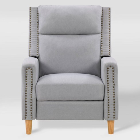 Grey discount nailhead chair