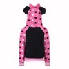 Disney Girl's Minnie Mouse Pullover Graphic Hoodie with 3D Ears and Bow for toddler - 3 of 4