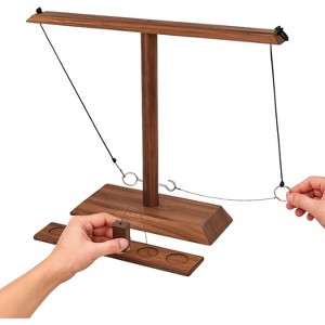 Bolaball Ring Toss Games for Adults, Yard Games, Outdoor Indoor Games, Wooden Hook and Ring Game, Home Party - 1 of 4