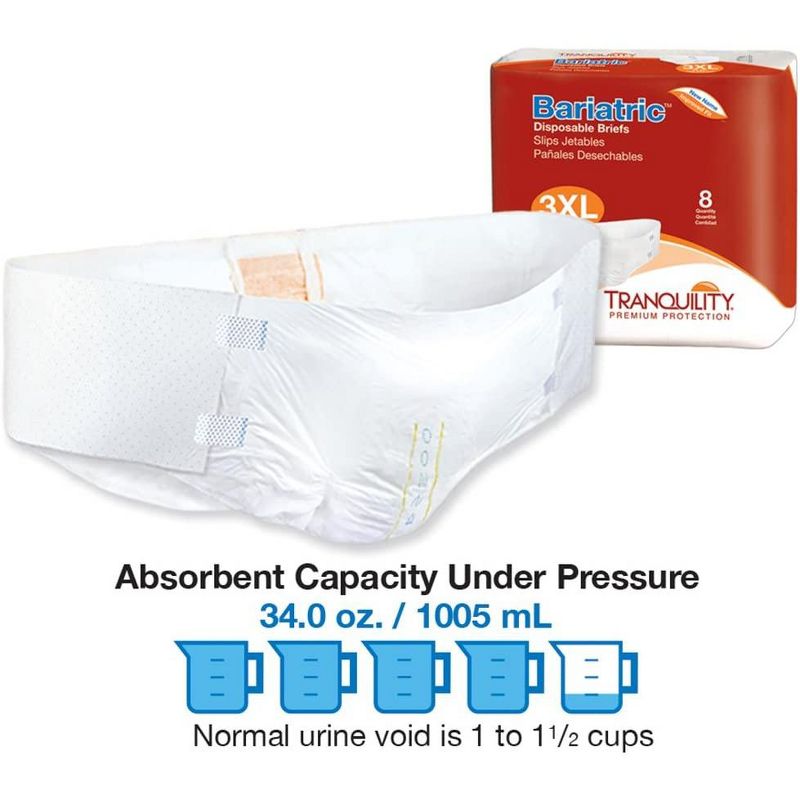Tranquility Bariatric Disposable Briefs, 4 of 9