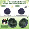 Resenkos 2-Pack Artificial Boxwood Topiary Balls, Purple Foliage for Indoor and Outdoor Display, Purple - 3 of 4
