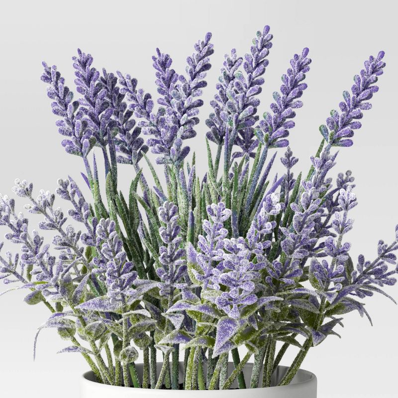 Artificial Mini Arrangement Potted Plant Lavender - Threshold&#8482;, 4 of 6