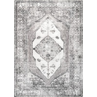 Nuloom Gladys Pet Friendly Machine Washable Vintage Medallion Area Rug